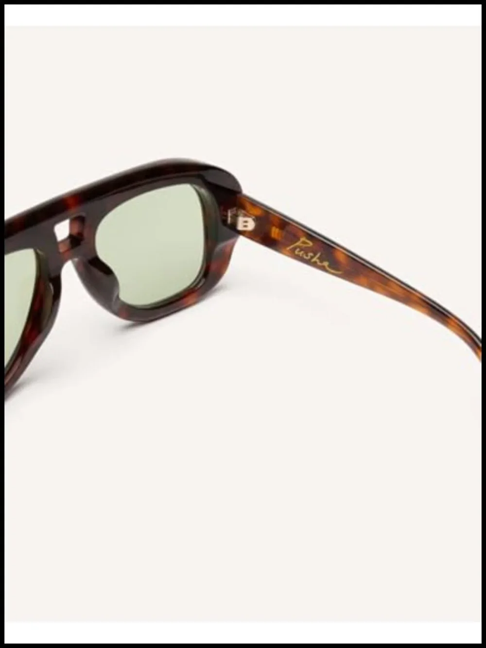 Chunky Oversized Aviator Sunglasses Acetate CR39 UVA/UVB Protection